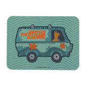 Paisely Scooby-Doo Driving Mystery Machine Magneet (Horizontaal)