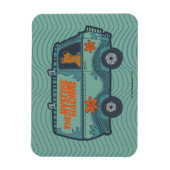 Paisely Scooby-Doo Driving Mystery Machine Magneet (Verticaal)