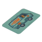Paisely Scooby-Doo Driving Mystery Machine Magneet (Linkerzijde)