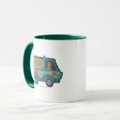Paisely Scooby-Doo Driving Mystery Machine Mok (Voorkant links)
