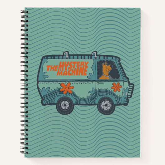 Paisely Scooby-Doo Driving Mystery Machine Notitieboek (Voorkant)