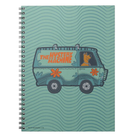 Paisely Scooby-Doo Driving Mystery Machine Notitieboek (Voorkant)