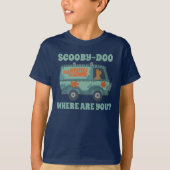 Paisely Scooby-Doo Driving Mystery Machine T-shirt (Voorkant)