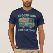 Paisely Scooby-Doo Driving Mystery Machine T-shirt (Voorkant)