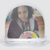 Paisely Victoriaans rood groen geel juweel toon Sneeuwbol (Achterkant)