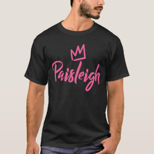 Paisleigh de koningin roze kroon voor vrouwen gena t-shirt