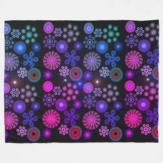 Paisley 6 fleece deken (Voorkant (Horizontaal))