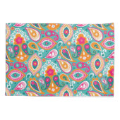 Paisley 70s 60s Boho Retro Kussensloop (Achterkant)