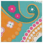 Paisley 70s 60s Boho Retro Stof (Close Up)