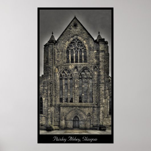 Paisley Abbey, Glasgow, Schotland Poster (Voorkant)