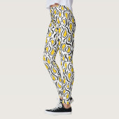 Paisley Abstract 230523 - Amber, B&W Leggings (Links)