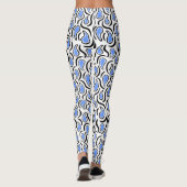 Paisley Abstract 230523 - Baby Blue, B&W Leggings (Achterkant)