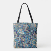 Paisley abstract patroon tote bag (Achterkant)