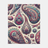 Paisley Achtergrond Patroon Fleece Deken (Voorkant)