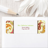 Paisley Adreslabel Etiket (Insitu)