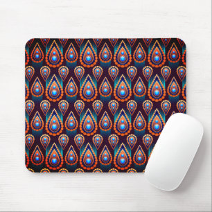 Paisley als kleurrijk juweelpatroon muismat
