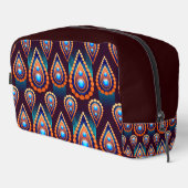 Paisley als kleurrijk juweelpatroon toilettasje (Rechterhoek)