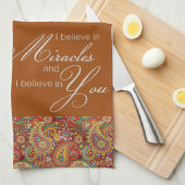 Paisley Angel Kitchen Hand Towel Theedoek (Quarter Fold)