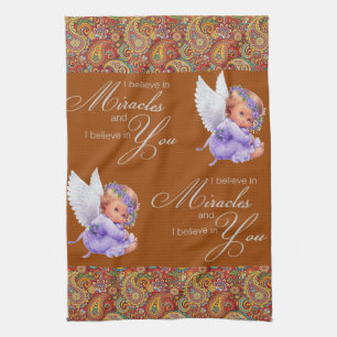 Paisley Angel Kitchen Hand Towel Theedoek