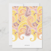 Paisley Annaprashan (Eerste Rijst) Uitnodiging (Achterkant)