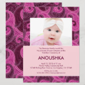 Paisley Annaprashan (Eerste Rijst) Uitnodiging (Voorkant / Achterkant)