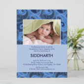 Paisley Annaprashan (Eerste Rijst) Uitnodiging (Staand voorkant)