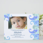 Paisley Annaprashan (Eerste Rijst) Uitnodiging (Staand voorkant)