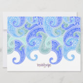 Paisley Annaprashan (Eerste Rijst) Uitnodiging (Achterkant)