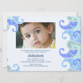 Paisley Annaprashan (Eerste Rijst) Uitnodiging