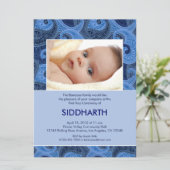 Paisley Annaprashan (Eerste Rijst) Uitnodiging (Staand voorkant)