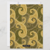 Paisley Annaprashan (Eerste Rijst) Uitnodiging (Achterkant)