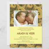 Paisley Annaprashan (Eerste Rijst) Uitnodiging (Voorkant)