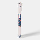 Paisley Art, Blauw en Paarse Graphic Case-Mate iPhone Case (Achterkant / Rechts)