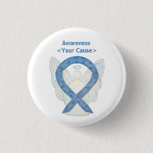 Paisley Awareness Ribbon Angel Art Pin Buttonnen Ronde Button 3,2 Cm