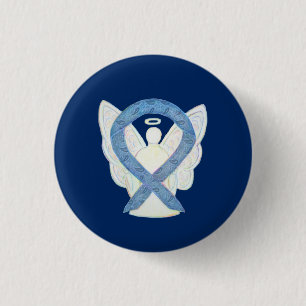 Paisley Awareness Ribbon Angel Art Pin Buttonnen Ronde Button 3,2 Cm