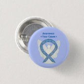 Paisley Awareness Ribbon Angel Custom Art Buttonne Ronde Button 3,2 Cm (Voorkant /achterkant)