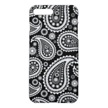 Paisley B&W iPhone X/8/7 Plus Hoesje