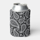Paisley B&W Koelbox Blikjeskoeler (Blikje Voorkant)
