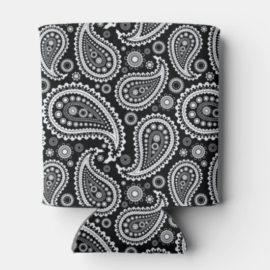 Paisley B&W Koelbox Blikjeskoeler (Achterkant)
