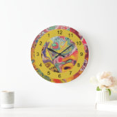 Paisley-Backward Clock for Unusual People Grote Klok (Huis)