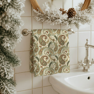 Paisley badhanddoek aardse cadeau voor opa's plek bad handdoek
