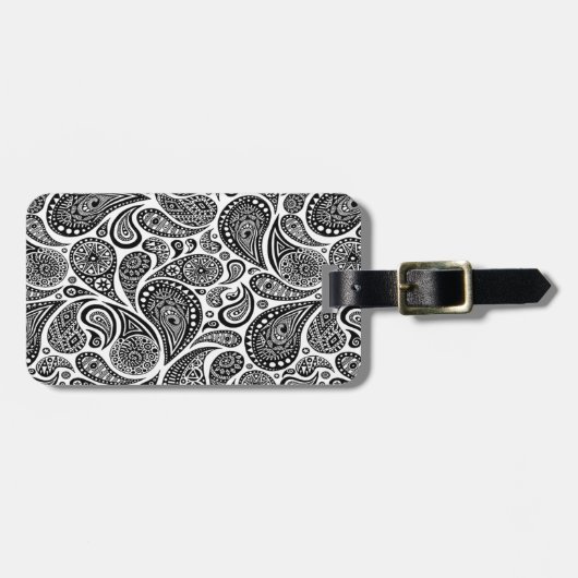 Paisley Bagagelabel (Voorkant horizontaal)
