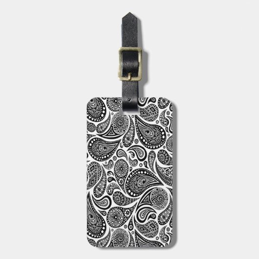 Paisley Bagagelabel (Voorkant verticaal)