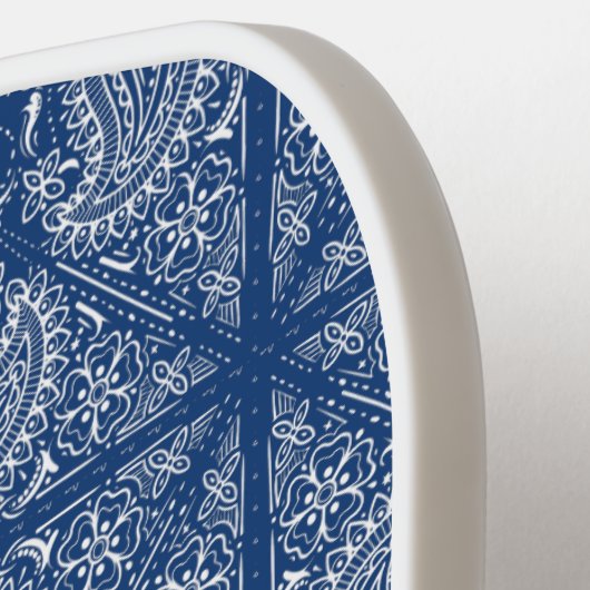 Paisley Bandana Pattern Persoonlijke naam Tekst Pickleball Paddle (Links Detail)