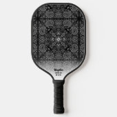 Paisley Bandana Pattern Persoonlijke naam Tekstpag Pickleball Paddle (Voorkant)