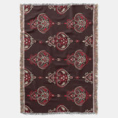 Paisley Bandana: print van Boho. Deken (Voorkant Verticaal)