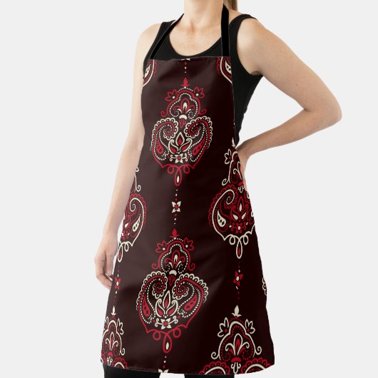 Paisley Bandana:  print van Boho. Schort (Insitu)