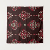Paisley Bandana:  print van Boho. Wandkleed (Voorkant (horizontaal))