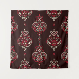 Paisley Bandana: print van Boho. Wandkleed