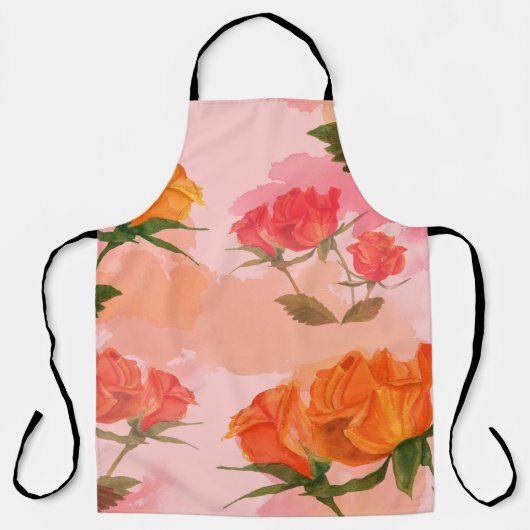 Paisley bandana print, zijde sjaal ontwerp. schort (Voorkant)